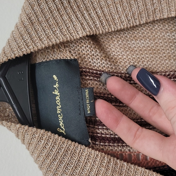 Love marks brand- size L - woman's hippie cardigan ~ Coachella vibes - Picture 8 of 10